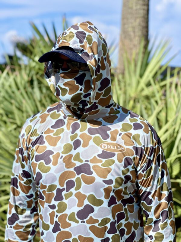 Performance hoodie with built-in mask